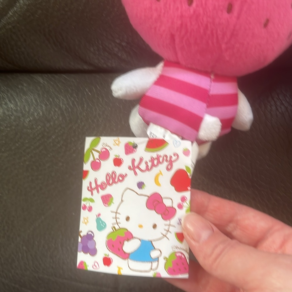 Cute hello kitty stuffed animals in strawberry outfits - Picture 5 of 7